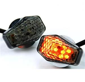 Motorcycle Flush Mount Smoked LED Micro Indicators