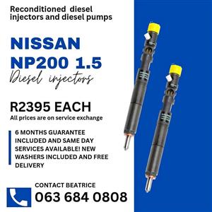 NISSAN NP200 1.5 DIESEL INJECTORS FOR SALE WITH WARRANTY