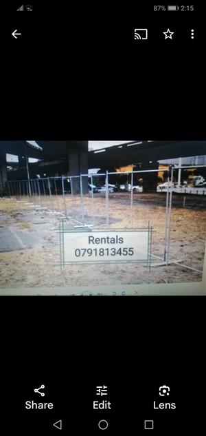 Temporary fencing for hire