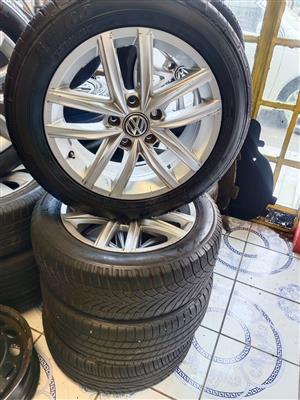 VW POLO 16-INCH MAG RIMS & TYRES FOR SALE  