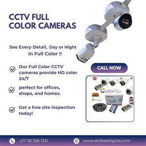 Day & Night. In Full Color CCTV Camera Supply & Installation