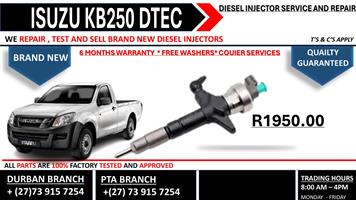 Isuzu KB250 DTEC Diesel Injectors 