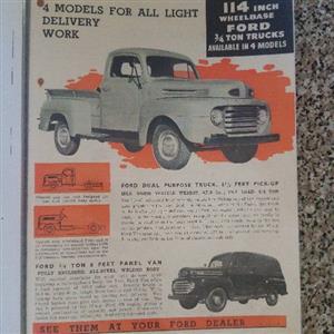Ford bakkie 1947 / 48, original picture