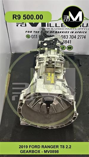 2019 FORD RANGER T8 2.2 GEARBOX - MV0898
