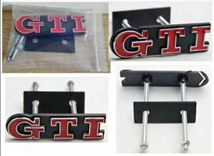 VW GTI grille badges emblems accessories