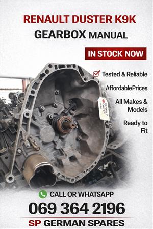 RENAULT DUSTER k9k Manual gearbox 