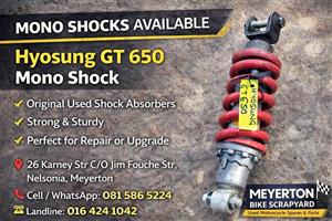 Hyosung GT 650 mono shock. Meyerton bike scrapyard new & secondhand spares. Andre