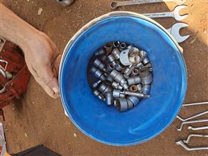 Bucket with a lot of sockets