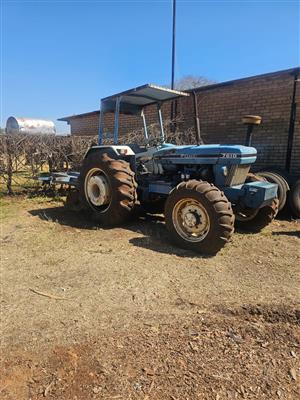 1999 Ford 7610 tractor Ade 452 engine included 3 share disk plough 8 disk tandem