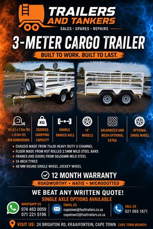 3m double axle Utility Trailer/ Cargo Trailer