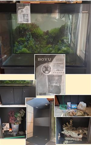  Boyu Aquarium with lots of extras 1200x855x450