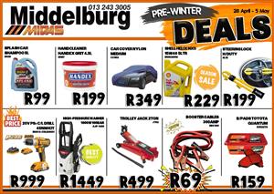 Stock up on your Pre-Winter Automotive Deals at Middelburg Midas -Sparesworld!