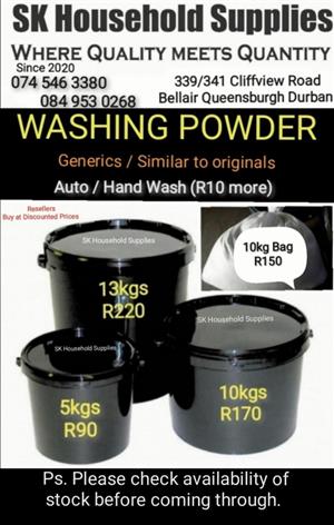 Generics WASHING POWDER and 5L Liquid Detergents