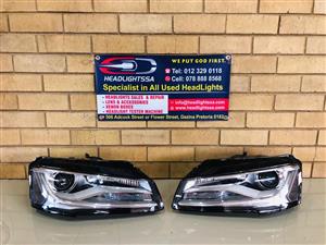 Audi A8 D4 left and right side xenon headlights