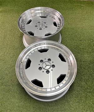 17 INCH MERCEDES AMG MONOBLOCK PERFORMA DESIGN RIM SET NARROWS/WIDES