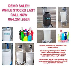   Detergent mixer , SAVE THOUSANDS INCLUDING FORMULATION BOOKLET