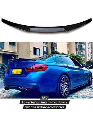 Bmw F36 M4 gloss black boot spoiler