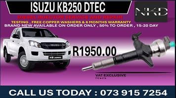 Isuzu KB250 DTEC Diesel Fuel Injectors 