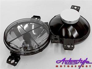 VW Golf 1 Smoked Crosshair Spotlights