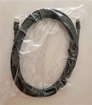 Charging cable type C to Type C  black fast charging  5m long