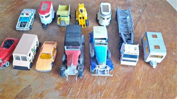 Matchbox and Hotwheels die-cast cars