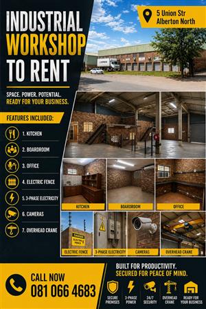 Factory to let Alberton North