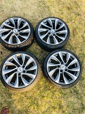 X4 TSW Mags & Tyres Size 165/45R15