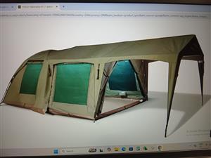 Campmore Canvas Bowtent add-on in front for sale.
