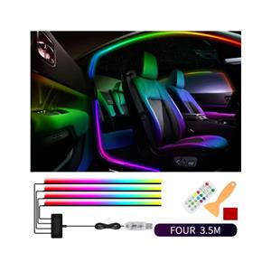 Ambient RGB App Control LED Lighting Kit - 3.5m x 4 with Remote