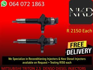 DIESEL INJECTORS FOR MITSUBISHI TRITON 2,5 DIESEL INJECTORSS FOR SALE