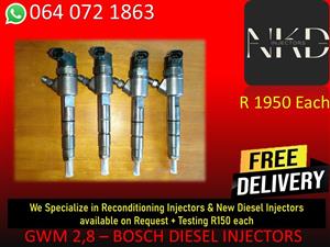 GWM 2,8 DIESEL INJECTORS FOR SALE