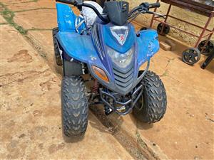 Dinly and Sam quad stripping for spares. Meyerton bike scrapyard new and secondhand spares. Andre