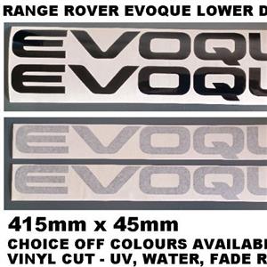 Range Rover Evoque lower side stickers decals