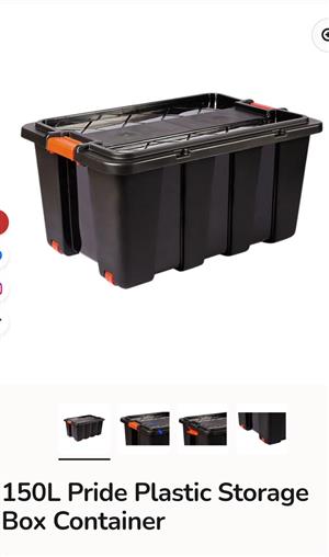 3x150L Pride Plastic Storage Box Container