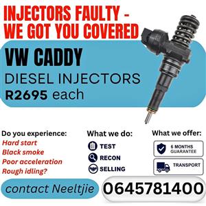 VW Caddy diesel injectors for sale