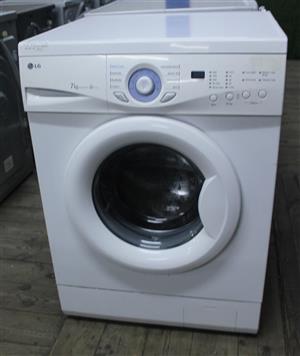 WHITE LG 7KG WD 80134T WASHING MACHINE WITH INLET PIPE 1 OUTLET PIPE S065355A