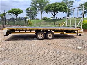 1998 Nutti 6.4 Meter Double Axle  Flatdeck Trailer