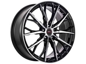 16″ A-Line Mercer 5/100 Black Machine Face Alloy Wheels