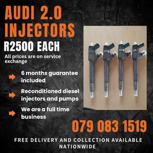AUDI 2.0 INJECTORS FOR SALE WITH WARRANTY INCLUDED 