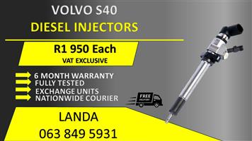 VOLVO S40 DIESEL INJECTORS FOR SALE OR RECON WITH WARRANTY 
