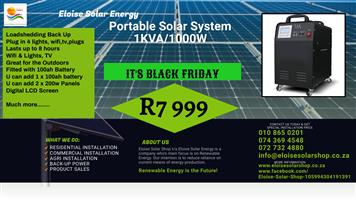 1Kva/1000w Portable Solar System