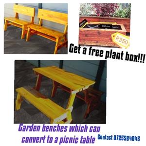Free plant box!! Garden bench /table