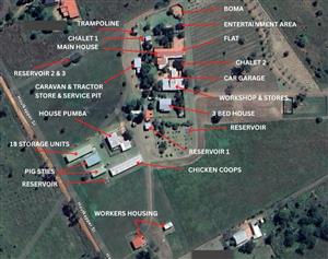 RENTAL INCOME- 6 Houses - 2 Chicken coops - 18 Storage units - Electric fence - Cattle kraal