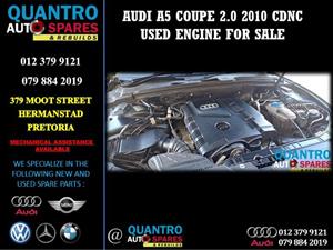 Audi A5 Coupe 2.0 2010 CDNC Used Engine 