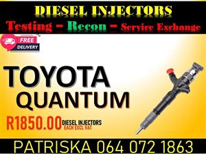GET YOUR DIESEL INJECTORS FOR TOYOTA QUANTUM NEW OR RECON