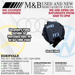 Secondary Pump (Second Hand) Suitable for Mercedes-Benz ML W Part number: A0001403785