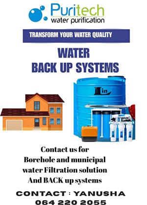 Water back up systems