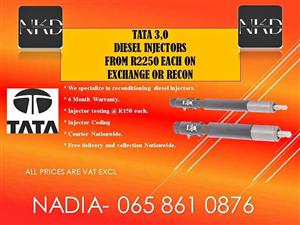 Tata 3.0 diesel injectors for sale or recon