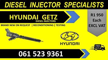 Hyundai GETZ diesel injectors for sale on service exchange or recon.