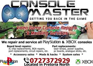 Video game console repairs - Playstation & Xbox - PS4, XBOX ONE, PS3, XBOX 360, PS2, PSP, PSVita